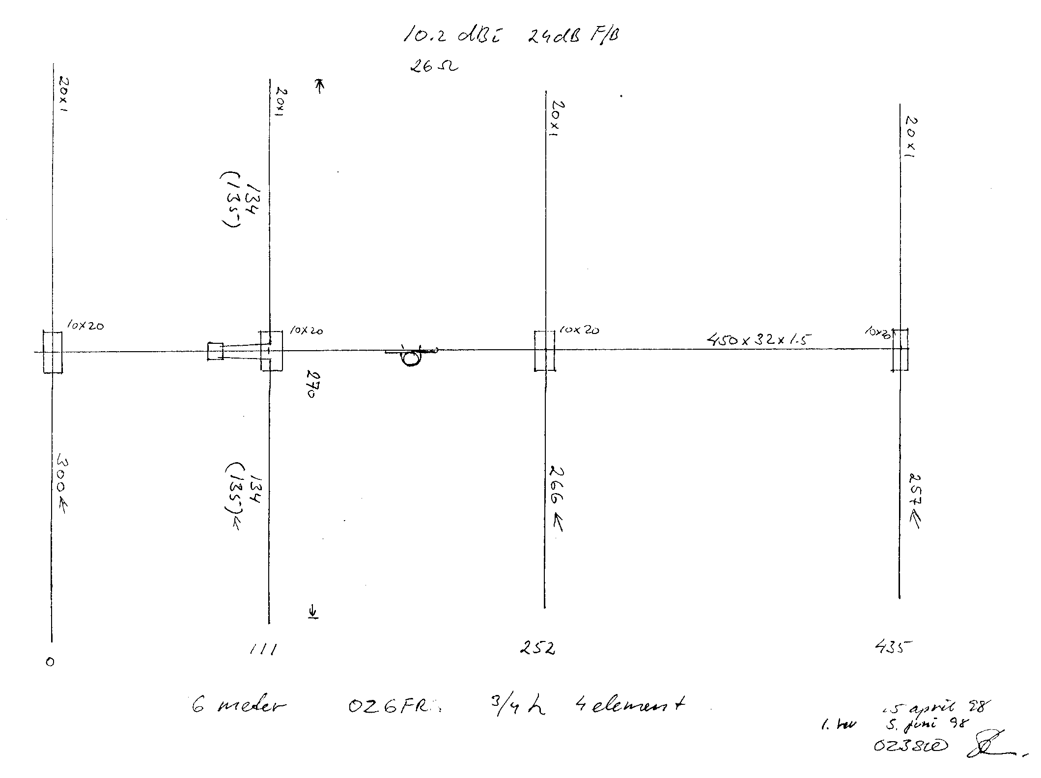 50MHz 4-element Long Yagi